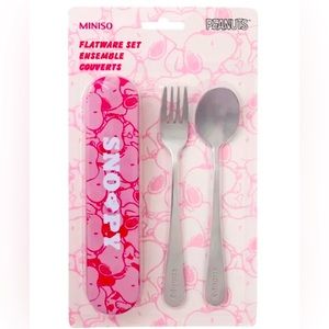 Snoopy Collection Flatware Set (Fork & Spoon)